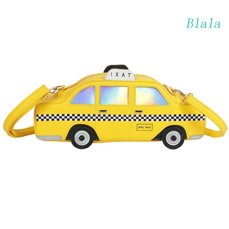 Túi Đeo Chéo Da PU Chống Thấm Nước In Chữ Taxi Thời Trang Cho Nữ