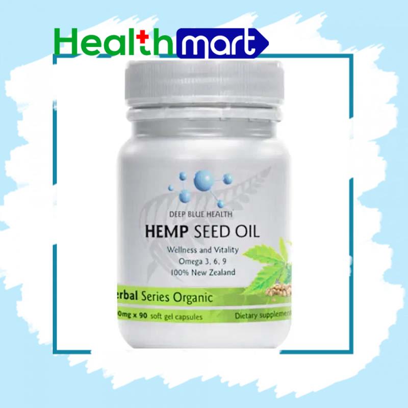 [Có sẵn] Viên uống tinh dầu hạt gai dầu cân bằng nội tiết Deep Blue Health H.emp Seed Oil 60 viên  Health Mart