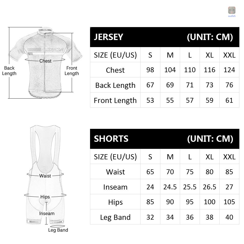 Bộ Quần Áo Đi Xe Đạp Có Đệm Lót Ngắn Tay Thoáng Khí Lixada