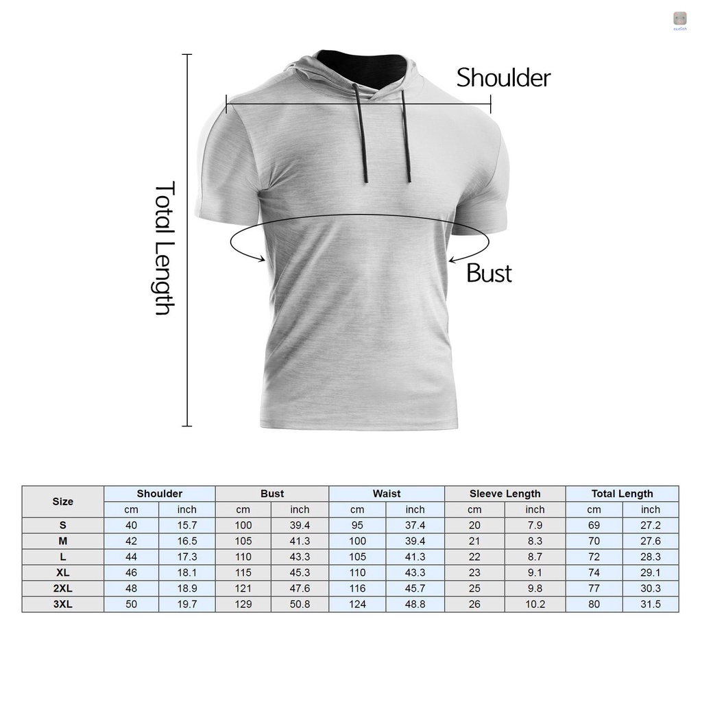 Áo Thun Thể Thao Tay Ngắn Có Nón Rút Dây Màu Sắc Đơn Giản Khô Thoáng Nhanh Thời Trang Mùa Hè