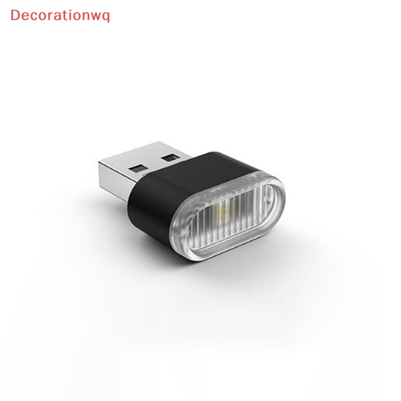 1 Đèn LED USB Ánh Sáng Trắng Tự Động Trang Trí Nội Thất Xe Hơi Mới
