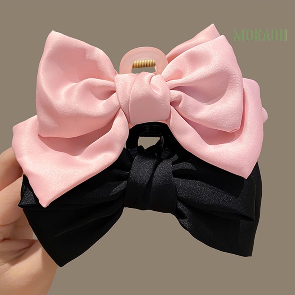 Kẹp Tóc Hình Nơ Hai Mặt Phong Cách Hàn Quốc Dành Cho Nữ