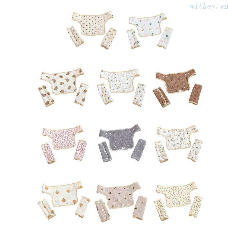 Yếm Ăn Cotton Xinh Xắn Tiện Dụng Cho Bé Sơ Sinh