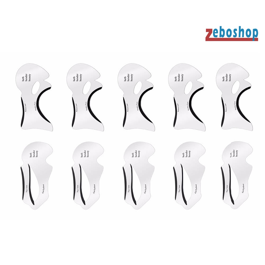 Set 2 / 10 Khuôn Kẻ Mắt Hình Đôi Cánh Độc Đáo Tiện Dụng