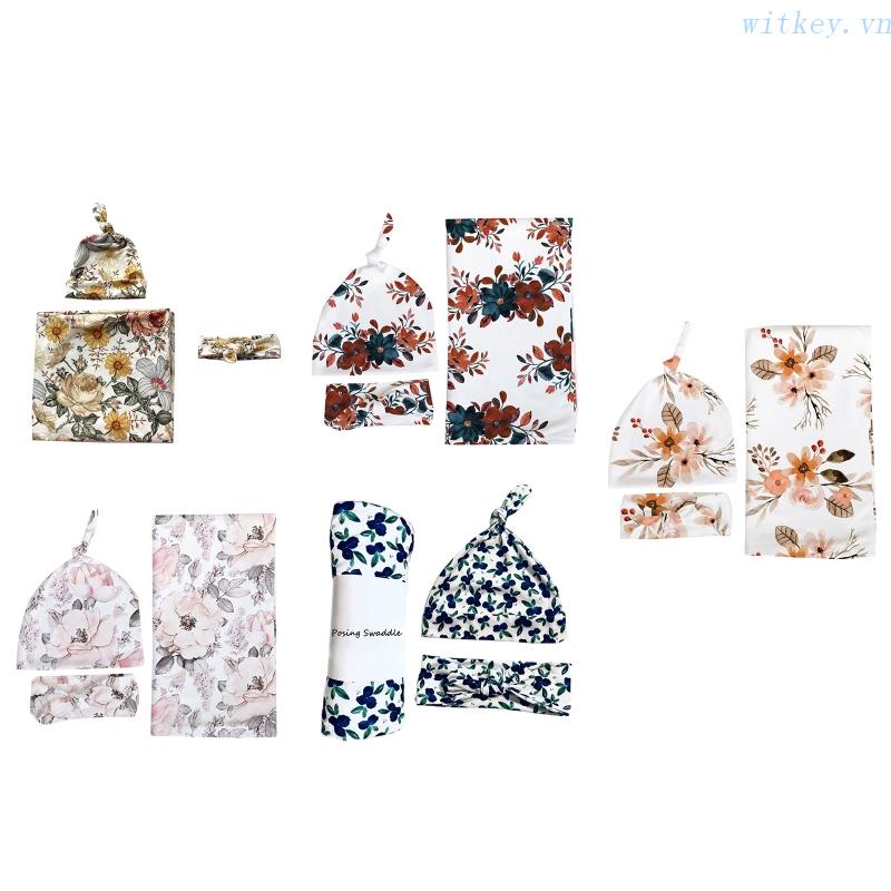 Chăn Quấn Em Bé Sơ Sinh Kèm Nón Xinh Xắn