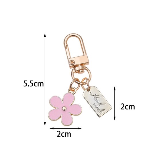 Móc Khóa Kim Loại Hình Hoa Cúc Nhỏ Bảo Vệ Túi Xách