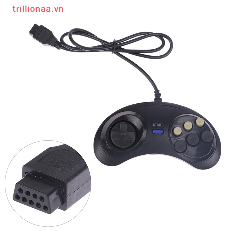 Tay Cầm Chơi Game Trillionaa 6 Nút Cho SEGA MD2 Mega Drive VN