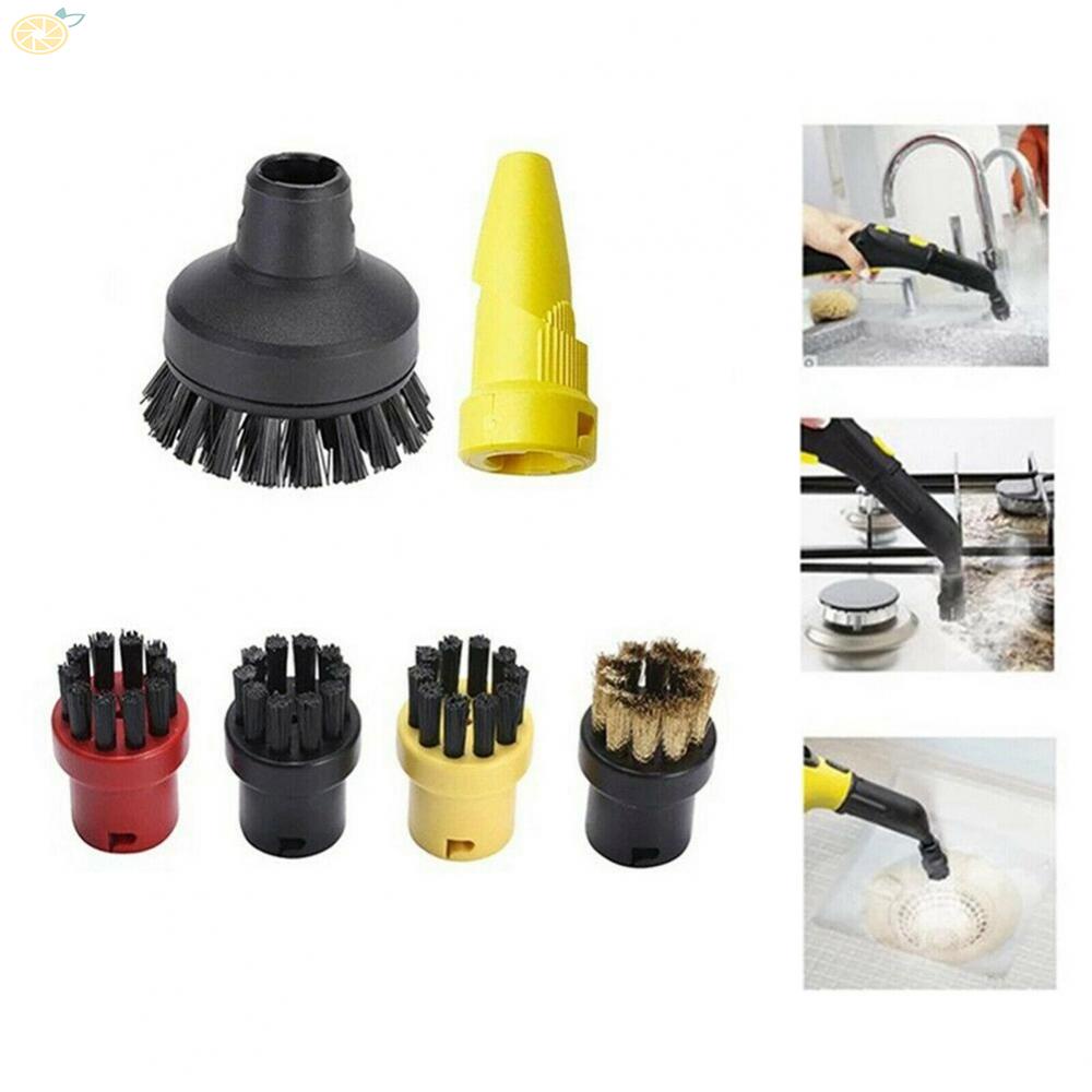 【VARSTR】6PCS/Set Round Brushes Nozzle For Karcher SC1 SC2 SC3 SC4 Steam Cleaner Parts AU