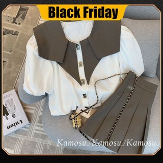 Xiaoxiangfeng suit for women in summer, the new style is fashionable, fresh and foreign, and the design feels like a minority skirt with two pieces.