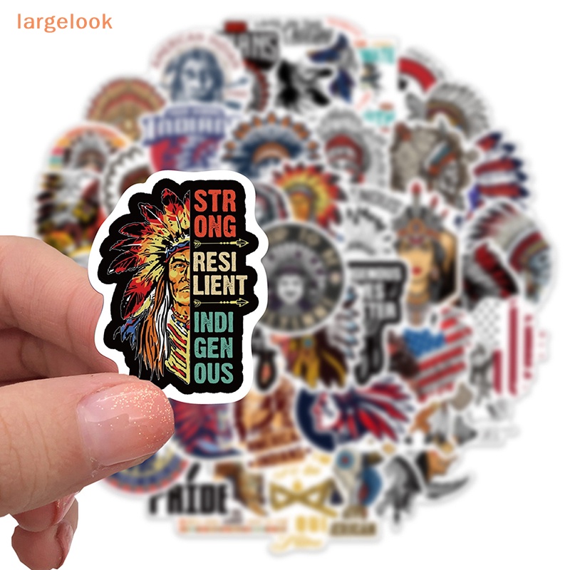 Bộ 50 Miếng Dán Trang Trí Laptop / Mũ Bảo Hiểm / Xe Hơi Hình Người Mặt Nạ Sáng Tạo