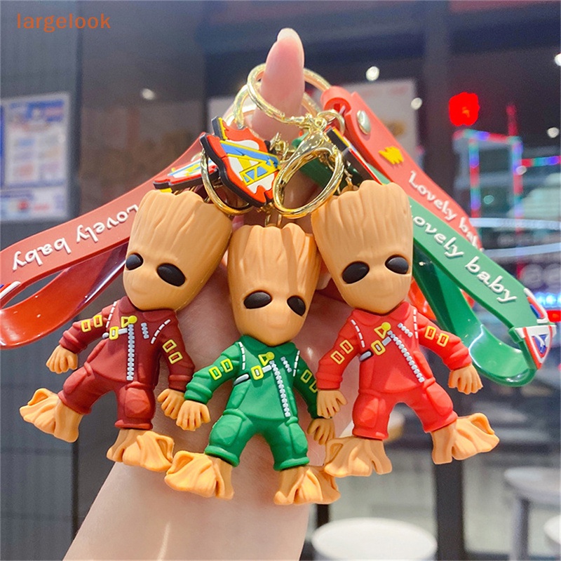 Móc Khóa Silica gel Hình Nhân Vật Groot Hoạt Hình Dễ Thương