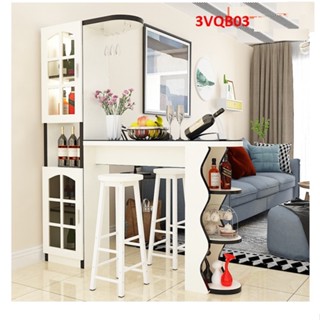 Quầy bar mini gỗ MDF 3VQB03 ( Không kèm ghế ) - VĐ Smart Furrniture NỘI THẤT LẮP RÁP VIENDONGADV