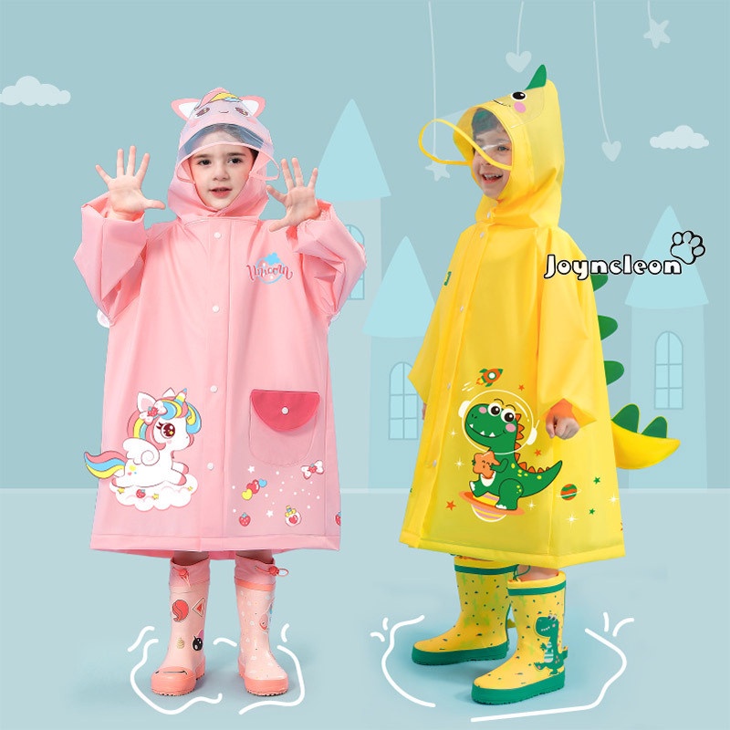 Joyncleon Áo Mưa Thiết Kế Dễ Thương Cho Bé Mẫu Giáo Từ 5-6 Tuổi