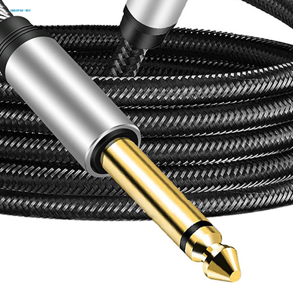 Dây Cáp Âm Thanh Truyền Tải Âm Thanh 35mm Trs Sang 65mm Ts Độ Trung Thực Cao Chống Ăn Mòn Cho Studio Guitar Amps Và Kênh 6ft