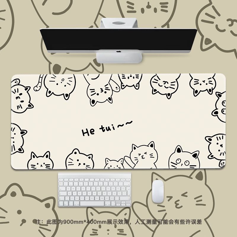 Miếng Lót Chuột Máy Tính Cỡ Lớn In Hình Hoạt Hình Dễ Thương