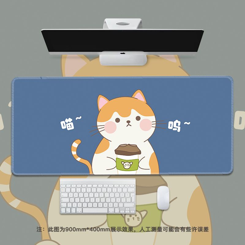 Miếng Lót Chuột Máy Tính Cỡ Lớn In Hình Hoạt Hình Dễ Thương
