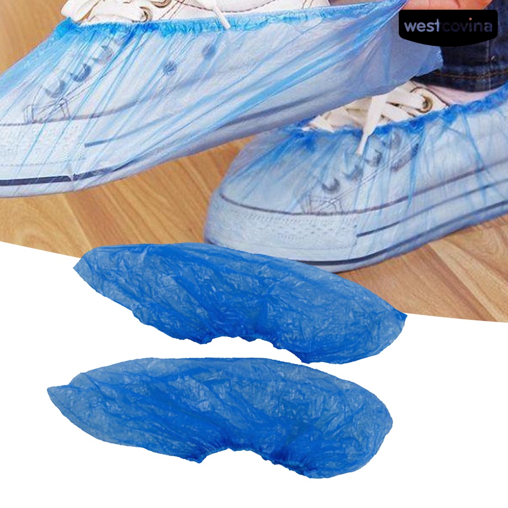 [COD]☁Set 100 Túi Bọc Giày Bằng Nhựa Chống Trượt Dùng Một Lần Bảo Vệ Cho Khách Sạn