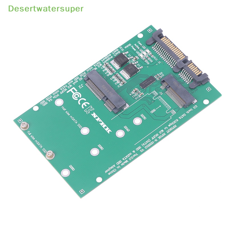 Bộ Chuyển Đổi mSATA SATA M.2 NGFF m2 adapter 2.5 SATA Cho mSATA + M.2 NGFF