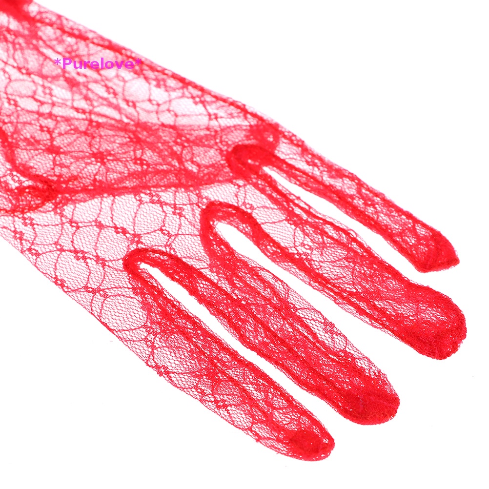 1 Đôi Găng Tay Ren Ngắn Gợi Cảm Dành Cho Cô Dâu Mới