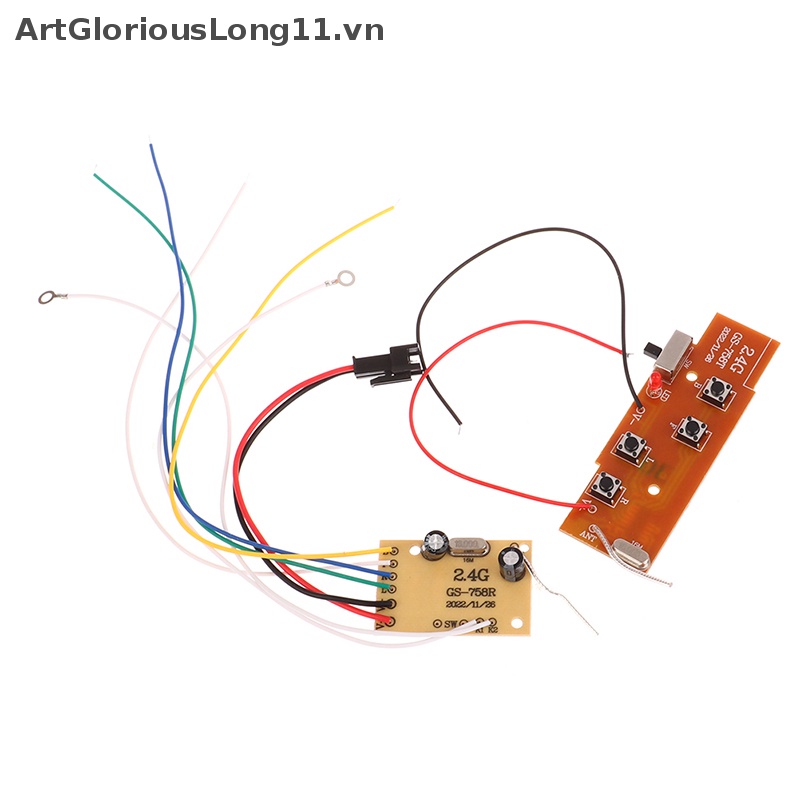 Bảng Mạch Truyền Nhận Tín Hiệu Điều Khiển Từ Xa 2.4G 4CH RC PCB Cho Hệ Thống Radio Đồ Chơi