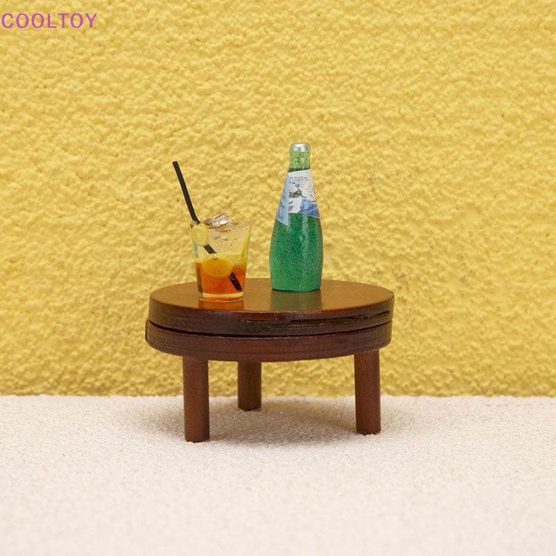 Bộ Bàn Uống Trà / Cà Phê Mini Tỉ Lệ 1: 12 Độc Đáo Trang Trí Nhà Búp Bê