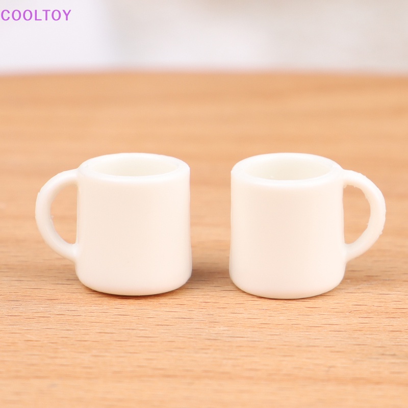 Set 4 Ly Nước / Tách Uống Bằng Nhựa 1: 12 Dùng Để Trang Trí Nhà Búp Bê