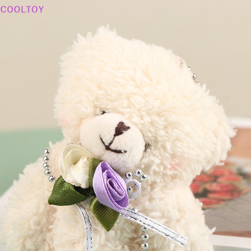 Móc Khóa Gấu Bông Bằng Cotton Mềm Mại Dễ Thương Sáng Tạo