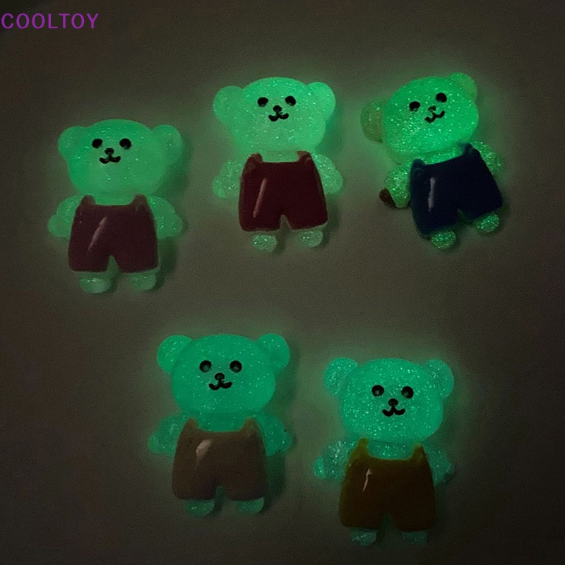 Bộ 5 Tượng Gấu Con Phát Quang Dùng Trang Trí