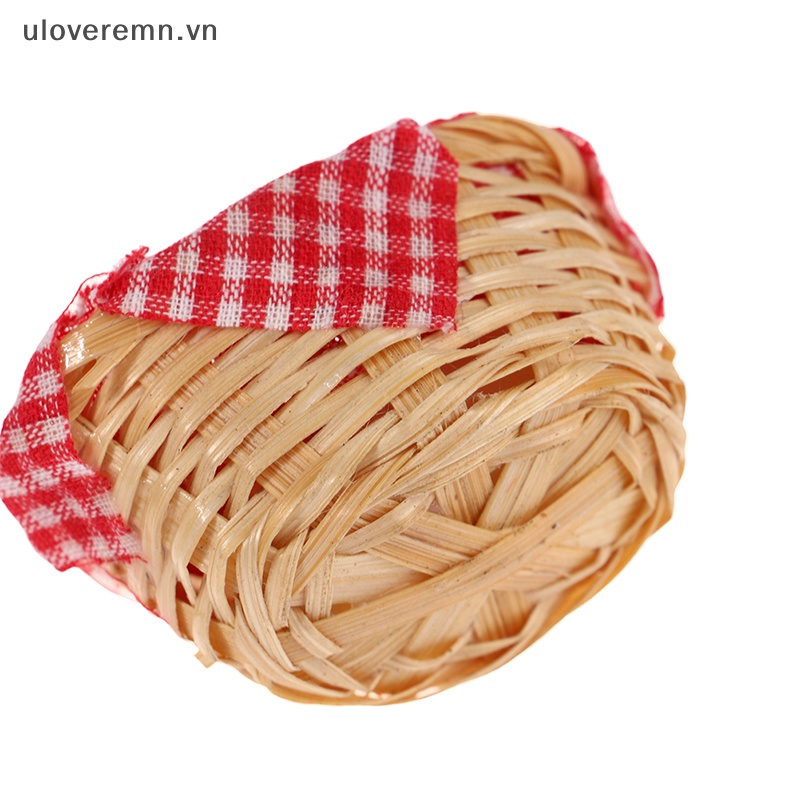 1 Rổ Bánh Mì Mang Đi Dã Ngoại Tỷ Lệ 1: 12 Trang Trí Nhà Búp Bê