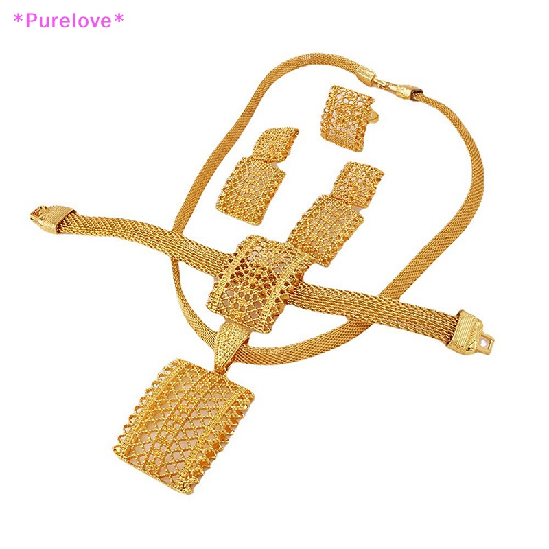 Bộ Trang Sức Mạ Vàng Phong Cách Châu Phi Dành Cho Nữ Mới