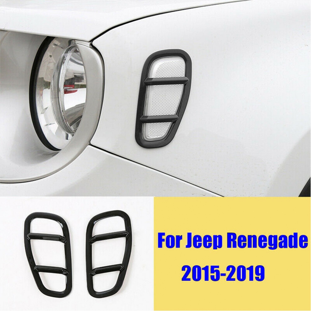 Bộ 2 Viền Bảo Vệ Đèn Bên Hông Xe Hơi Jeep Renegade 2015-2019