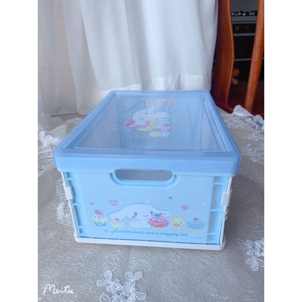 Hộp Đựng Mỹ Phẩm Để Bàn Hình Hello kitty / Cún Melody / Chó Gemini Kuromi Cinnamon Đáng Yêu
