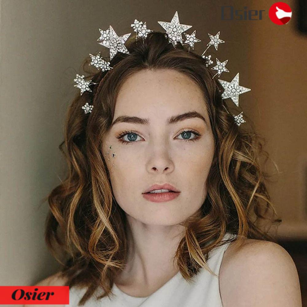 Băng Đô Cài Tóc Hình Vương Miện Ngôi Sao Thời Trang OSIER1|Băng Đô Cài Tóc Thiết Kế Xinh Xắn Hợp Thời Trang