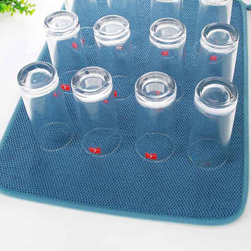 Set 3 Tấm Thảm Sợi Nhỏ Thấm Hút Nước 20x15 Inch Đa Ứng Dụng Cho Nhà Bếp