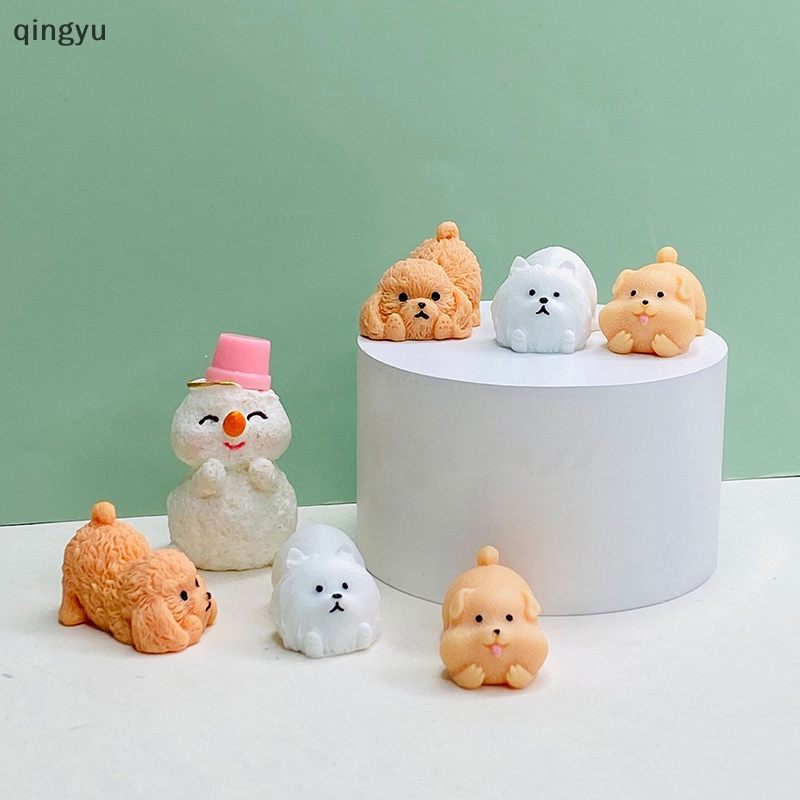 Bộ 5 Đồ Chơi Cún Con Bằng Nhựa Phát Sáng Dễ Thương Dùng Trang Trí Nhà Cửa DIY