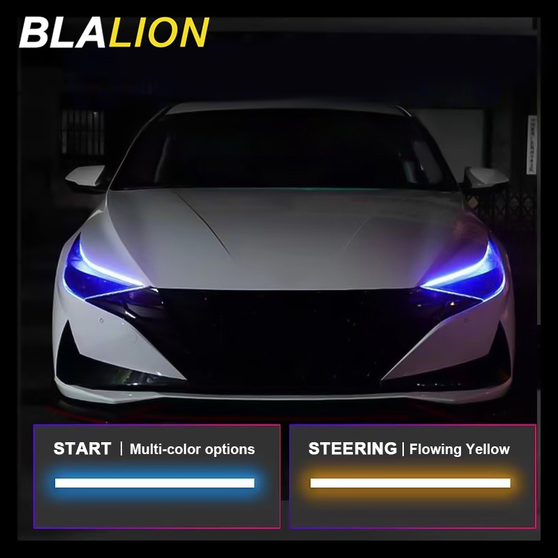 dây led audi BLALION 12V Chuyên Dụng Cho Xe Hơi / Xe Máy Dải Đèn LED DRL Ánh Sáng Trắng