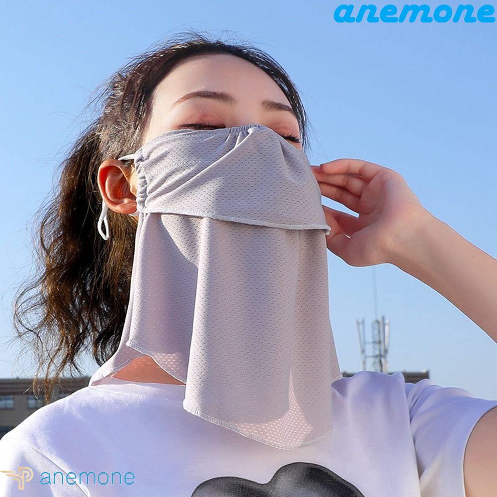 Khăn Choàng Cổ Kiêm Khẩu Trang Chống Nắng Và Tia UV Màu Trơn Phong Cách Thể Thao Thời Trang Mùa Hè Cho Nam