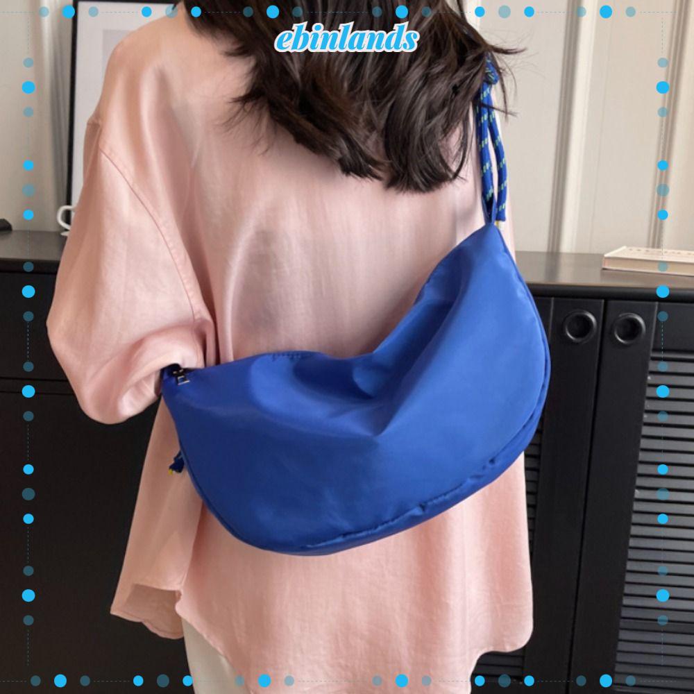 Túi Đeo Vai Bằng Vải Nylon Màu Sắc Đơn Giản Phong Cách Châu Âu