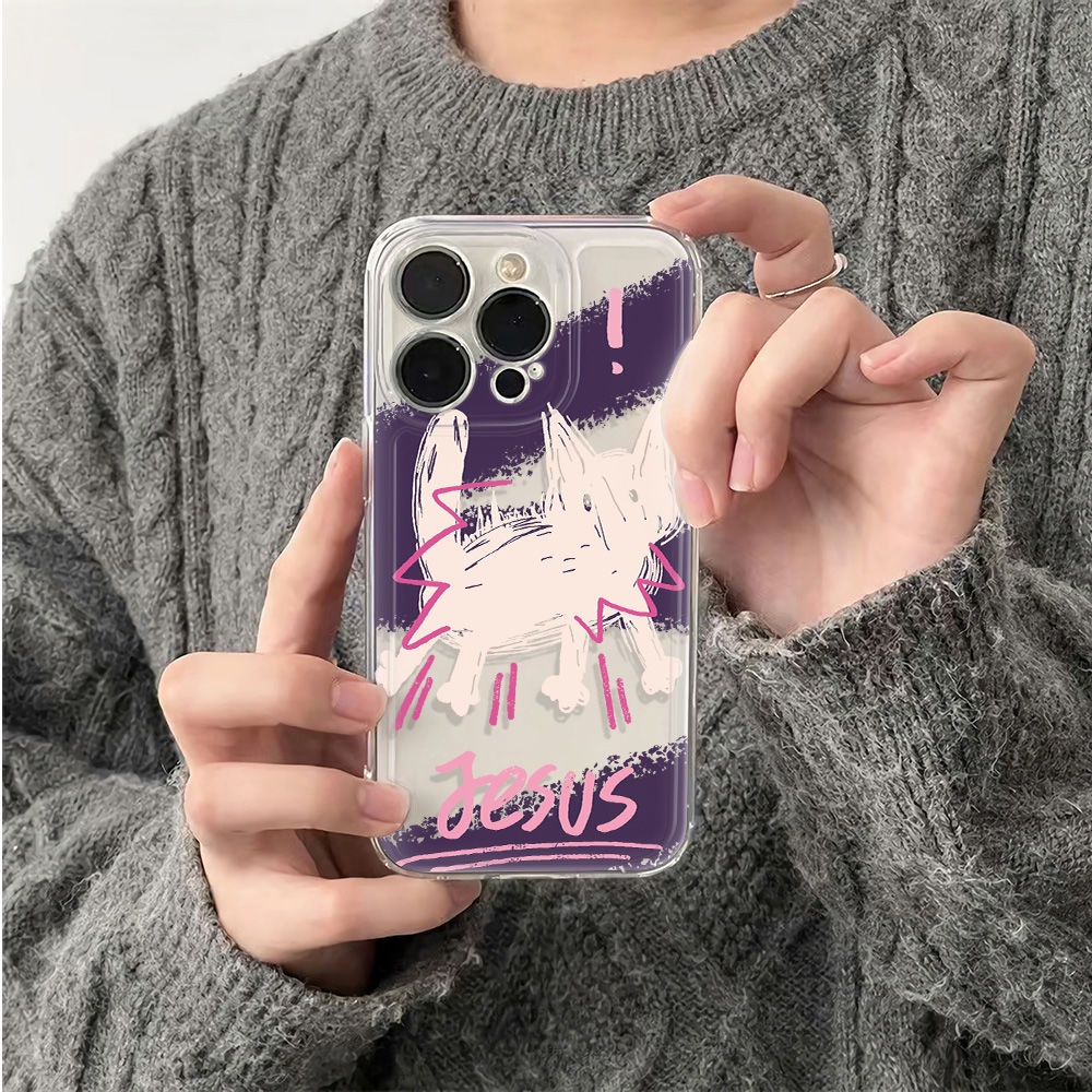 ✅Ốp Điện Thoại Dẻo Họa Tiết Chú Mèo Dễ Thương Chống Sốc Cho Iphone12Plus786In 13 max14pro 5UNS 11 Kiểu