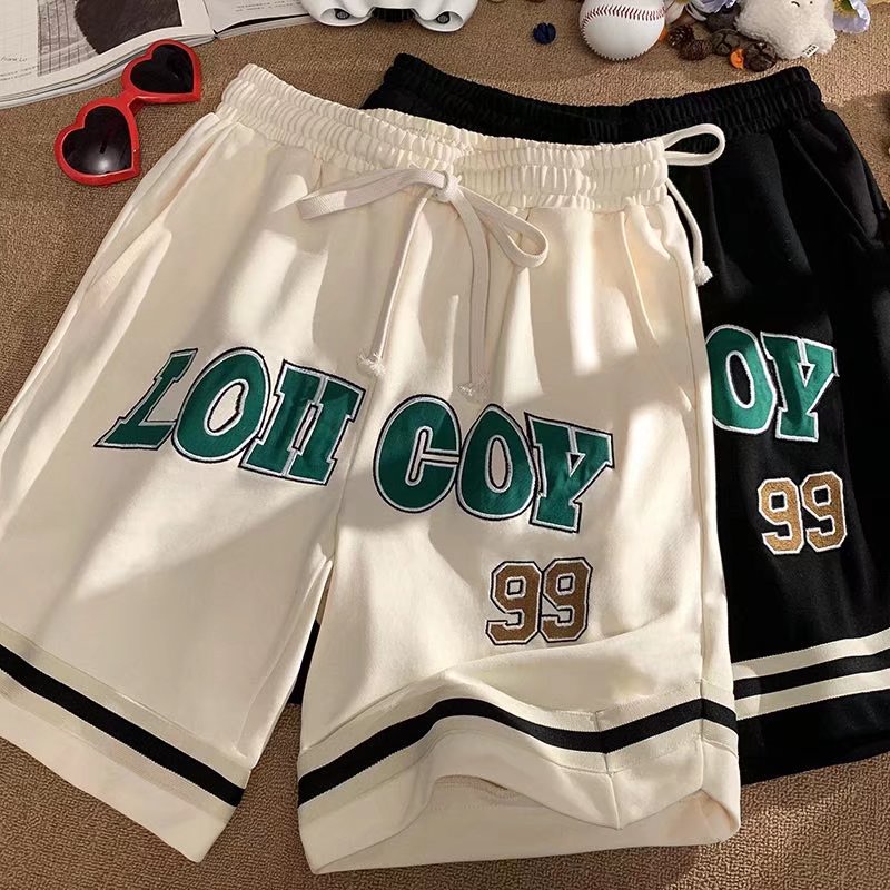 Quần Short Thể Thao Bóng Rổ Dáng Rộng In Họa Tiết Kiểu Hip-Hop Hàn Quốc Cá Tính Cho Nam