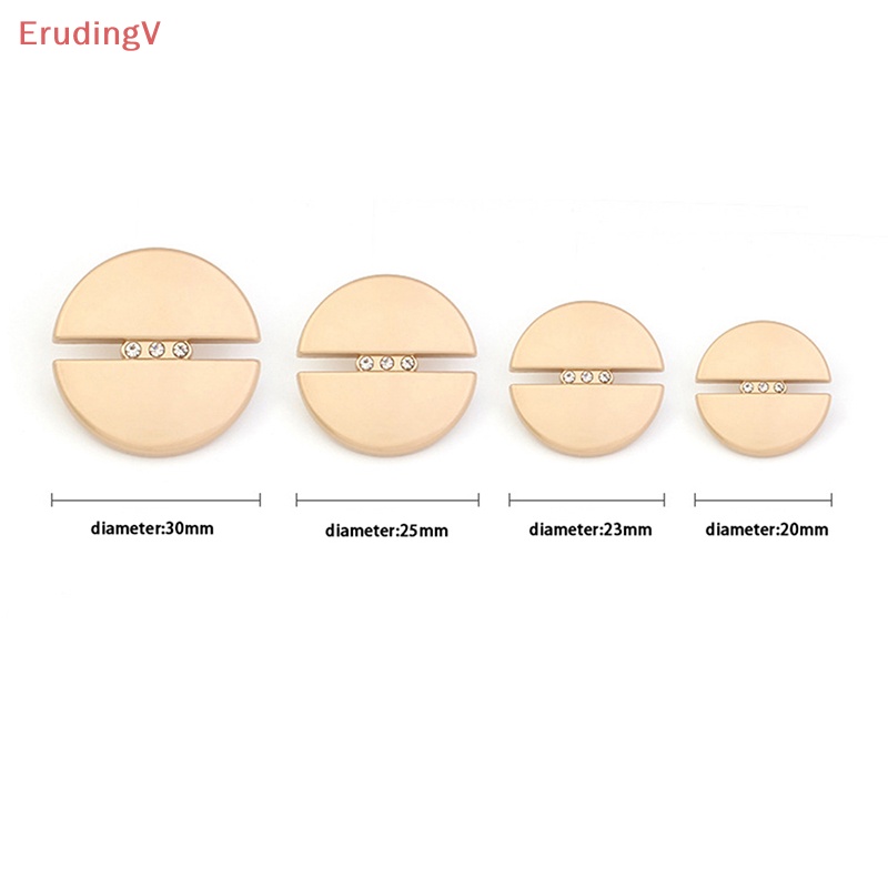 Set 5 Nút Tròn Kim Loại 20mm / 23mm / 25mm / 30mm Chuyên Dụng Cho May Vá DIY