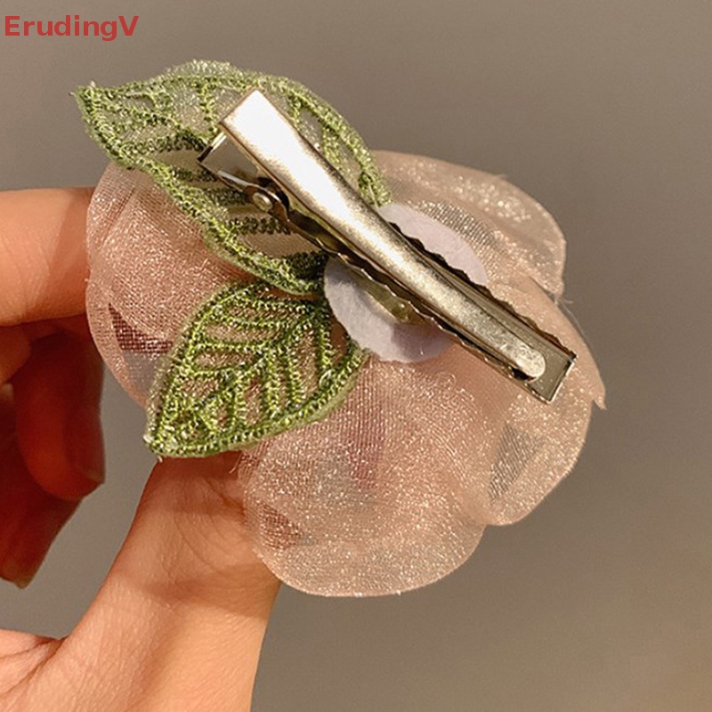 [ErudingV] Kẹp Tóc Đuôi Ngựa Sợi Lụa Cao Cấp Co Giãn Hình Hoa Lá Mùa Hè Cho Nữ [Mới]