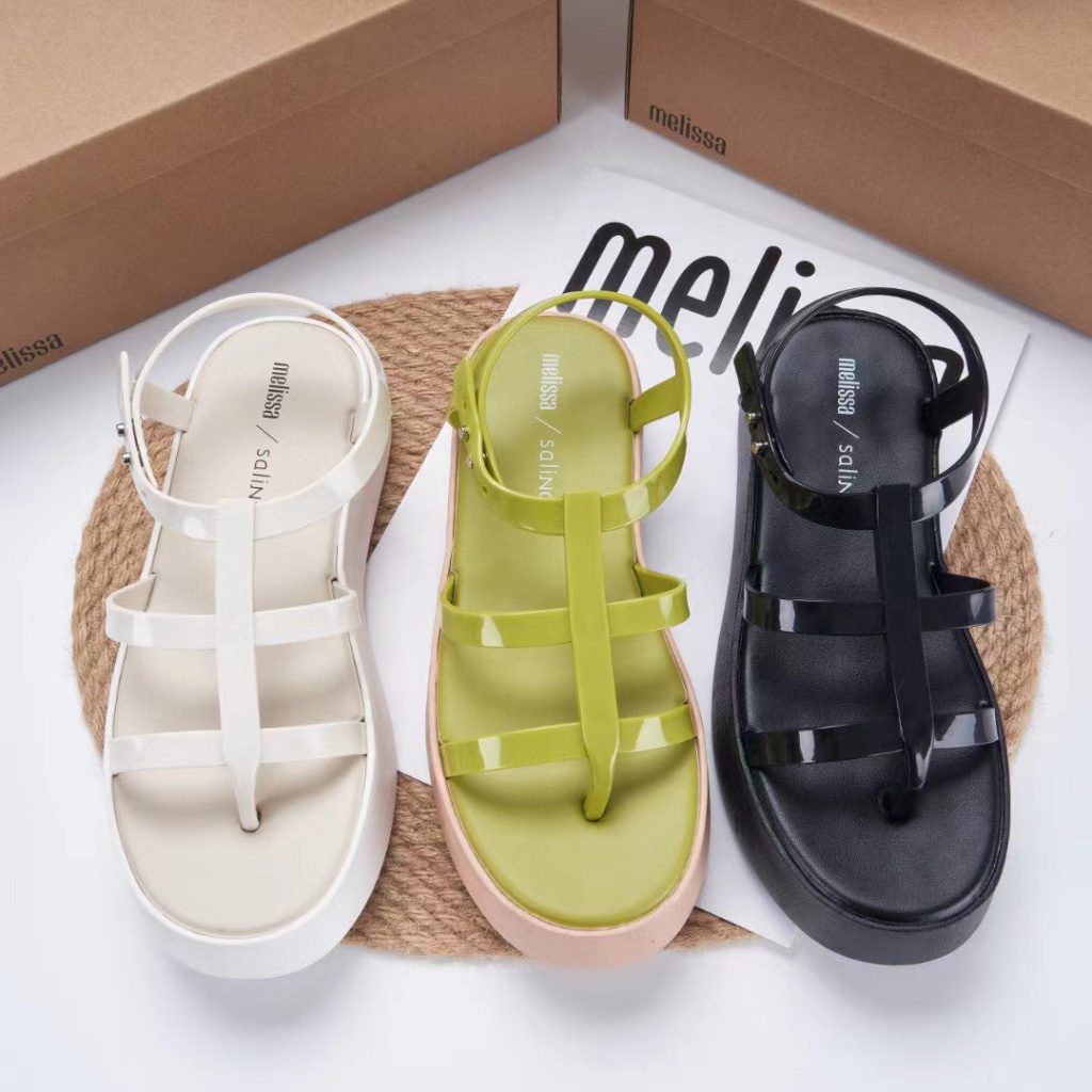 Giày Sandal Đế Xuồng Hở Ngón Phong Cách Roman 2023 melissa Cho Nữ
