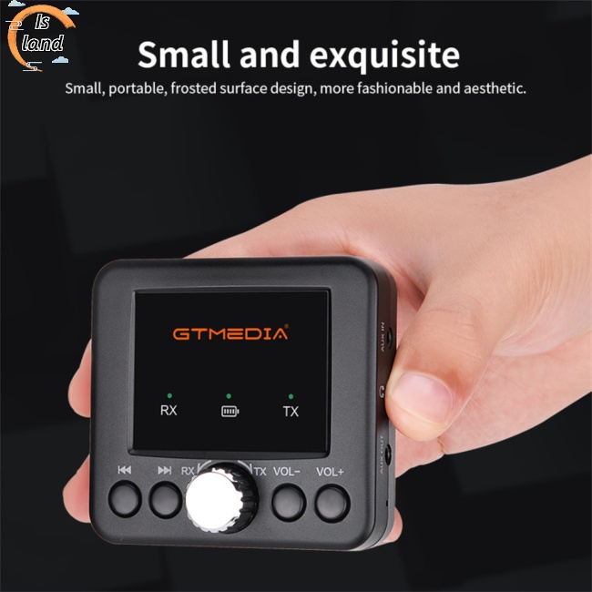 Bộ Truyền Nhận Tín Hiệu Bluetooth 5.0 Gtmedia Rt05 2 Trong 1 Cho Điện Thoại / Máy Tính Bảng