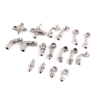 1 dây phanh dầu banjo an3 bằng thép không gỉ cho xe hơi xe máy