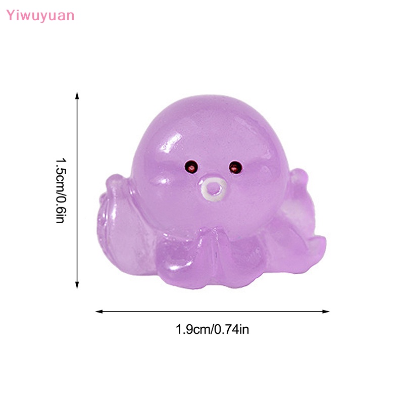 Bộ 2 Tượng Bạch Tuộc Dạ Quang Trang Trí Tiểu Cảnh Mới