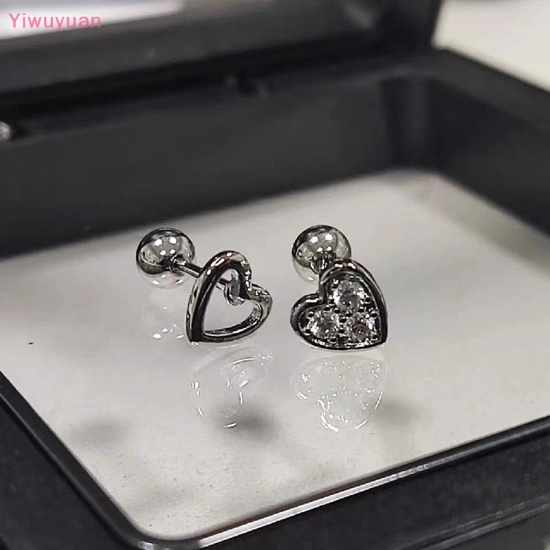 1 Đôi Khuyên Tai Hình Trái Tim Xoắn Ốc Cho Nữ