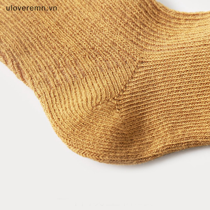 Bộ 3 Đôi Vớ Cotton Màu Sắc Thời Trang Mùa Thu Thoáng Khí Chống Trượt Cho Bé