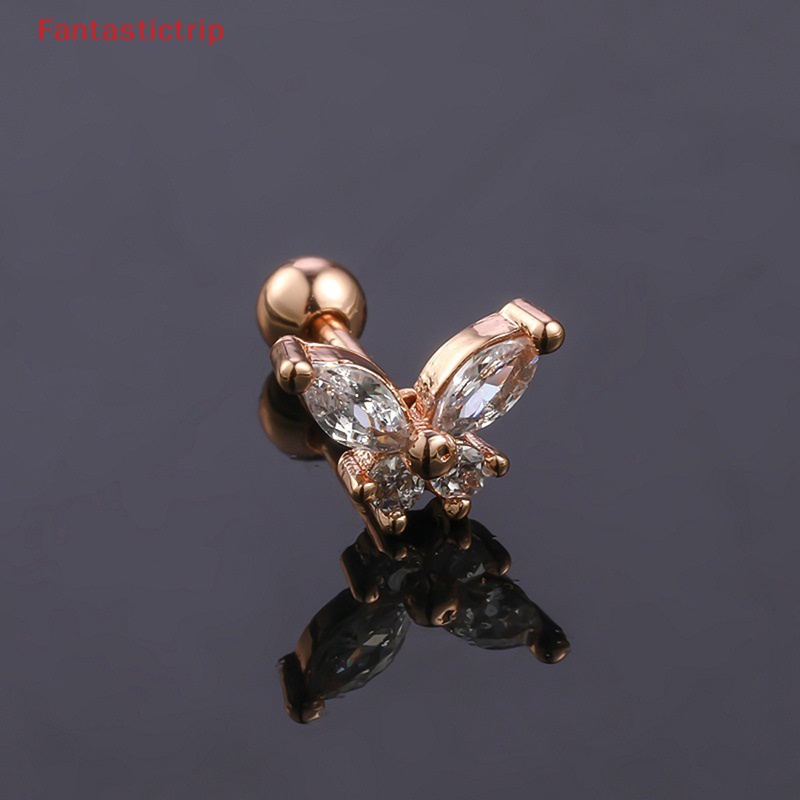 1 Bông Tai Hình Bướm Xoắn Ốc Thời Trang Dành Cho Nữ