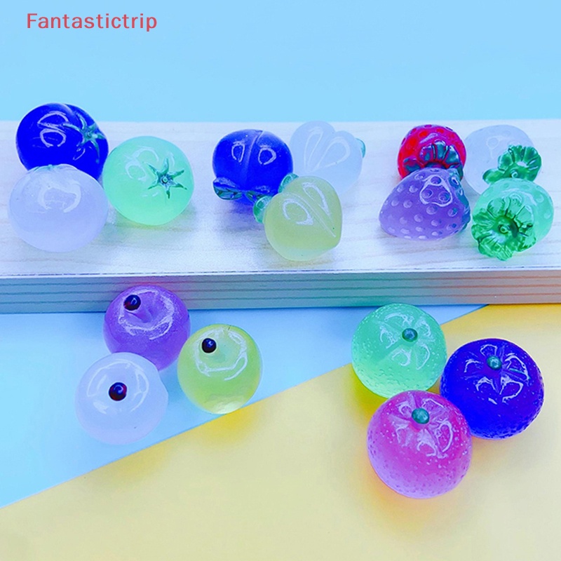 Set 5 Trái Cây Nhựa Phát Quang Dùng Để Trang Trí Diy Mới